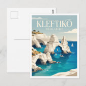 Carte Postale Kleftiko Milos Grèce (Devant / Derrière)