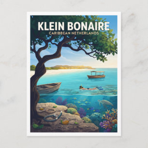 Carte Postale Klein Bonaire — Récif de la plage sans nom Kralend