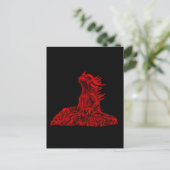 Carte Postale Kleine Rote Drache (Debout devant)