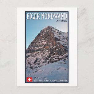 Carte Postale Kleine Scheidegg - Le mur nord de l'Eiger