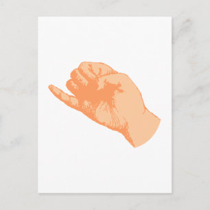 Carte Postale Kleiner main doigt petit doigt pinkie pinky