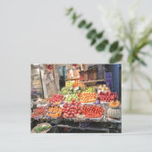 Carte Postale kleurrijke fruitkraam (Debout devant)