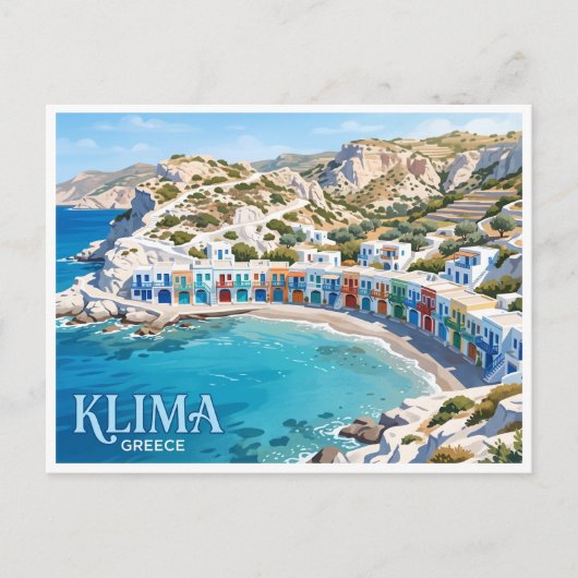 Carte Postale Klima Grèce (Devant)