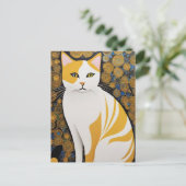 Carte postale Klimt Cat (Debout devant)