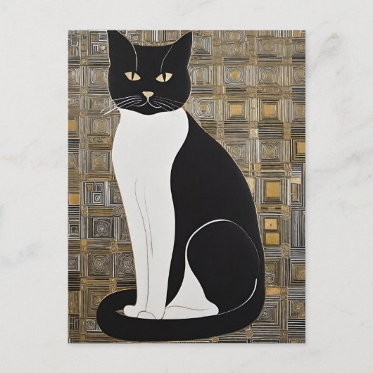 Carte postale Klimt Cat (Devant)