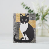 Carte postale Klimt Cat (Debout devant)