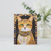 Carte postale Klimt Cat (Debout devant)