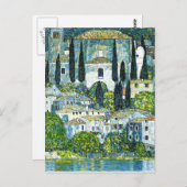 Carte Postale Klimt - Église à Cassone (Devant / Derrière)