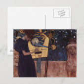 Carte Postale Klimt Gustav la musique (Devant / Derrière)