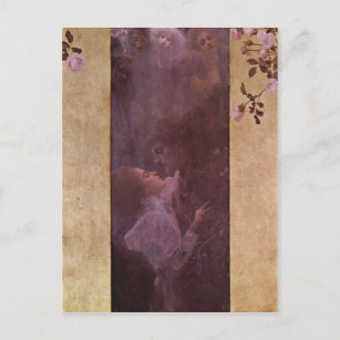 Carte Postale Klimt, Gustav L'Amour 1895 Technique en ruine