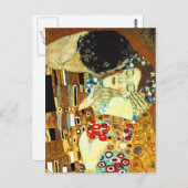 Carte Postale Klimt - Le baiser (Devant / Derrière)