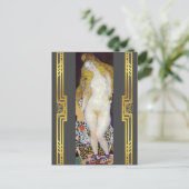 Carte Postale Klimt restauré Adam et Eve peinture biblique (Debout devant)