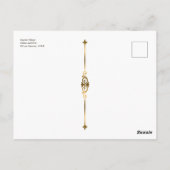 Carte Postale Klimt restauré Adam et Eve peinture biblique (Dos)