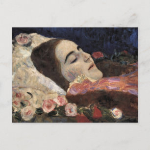 Carte Postale Klimt Ria Munk Sur Son Lit De Mort