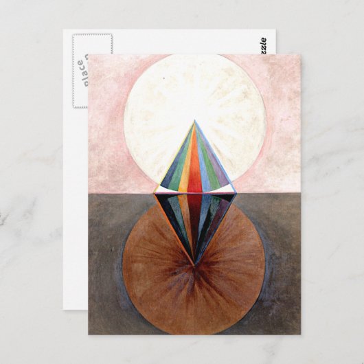 Carte Postale Klint - The Swan, no 12, oeuvre d'art abstraite (Devant / Derrière)