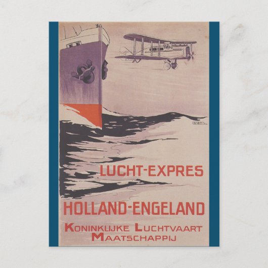 Carte Postale KLM Lucht-Express (Devant)