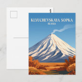 Carte Postale Klyoutchevskoï Sopka Russie (Devant / Derrière)