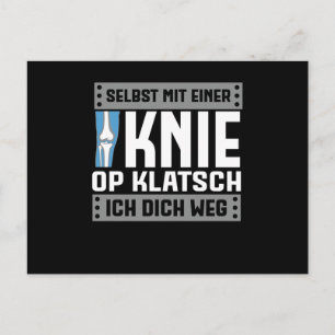 Carte Postale Knieersetzung - Selbst Mit Einer Knie