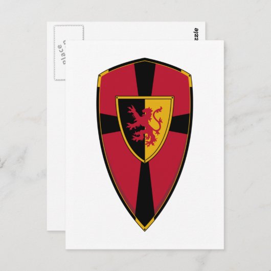 Carte postale Knights Shield (Devant / Derrière)
