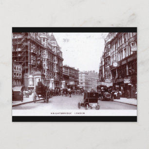 Carte Postale Knightsbridge, Londres 1910 Vintage