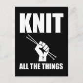 Carte Postale Knit All Things Funny Tricot (Devant)
