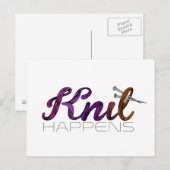 Carte Postale Knit arrive (Devant / Derrière)