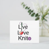 Carte Postale Knit d'amour en direct (Debout devant)