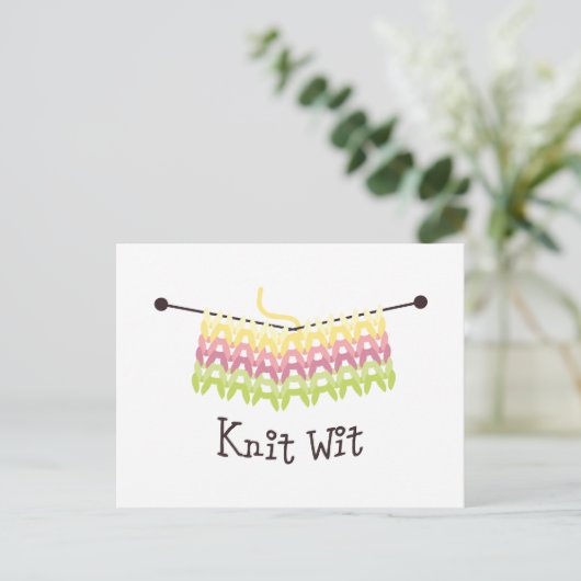 Carte Postale Knit Wit ! (Debout devant)
