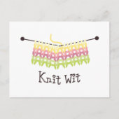 Carte Postale Knit Wit ! (Devant)