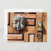 Carte Postale Knocker de porte du Mexique (Devant / Derrière)