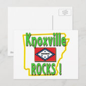 Carte Postale Knoxville Rocks ! (vert) (Devant / Derrière)