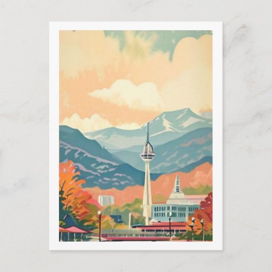 Carte Postale Knoxville, Tennessee Aquarelle (Devant)