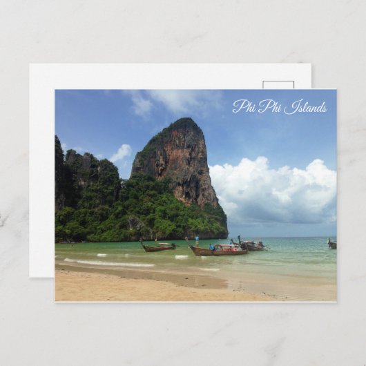 Carte Postale Ko Phi Phi Îles Thaïlande Krabi James Bond (Devant / Derrière)
