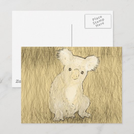 Carte Postale Koala (Devant / Derrière)