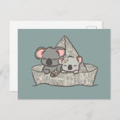 Carte Postale Koala (Devant / Derrière)