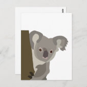 Carte Postale Koala Bear Cute Animal Australien (Devant / Derrière)