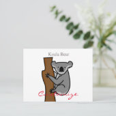 Carte Postale Koala Bear Escalade Tree Thunder_Cove (Debout devant)