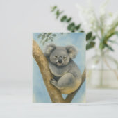Carte Postale Koala Calm - Aquarelle Faune (Debout devant)
