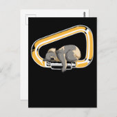 Carte Postale Koala Carabiner Escalade Animal mignon Bouldering (Devant / Derrière)