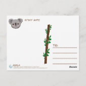 Carte postale Koala | C's Dream Design (Dos)
