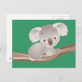 Carte Postale Koala de bébé (Devant / Derrière)