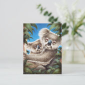 Carte postale Koala et Baby (Debout devant)