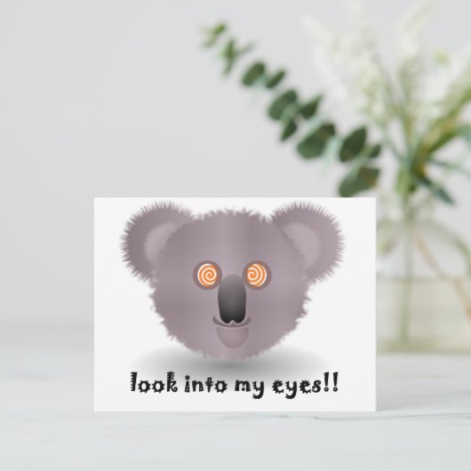 Carte Postale koala hypnotique (Debout devant)