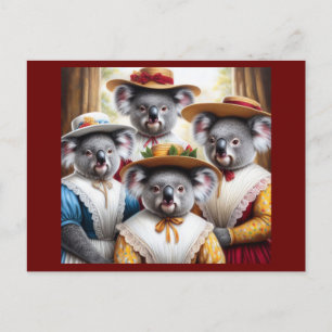 Carte Postale Koala Little Femmes