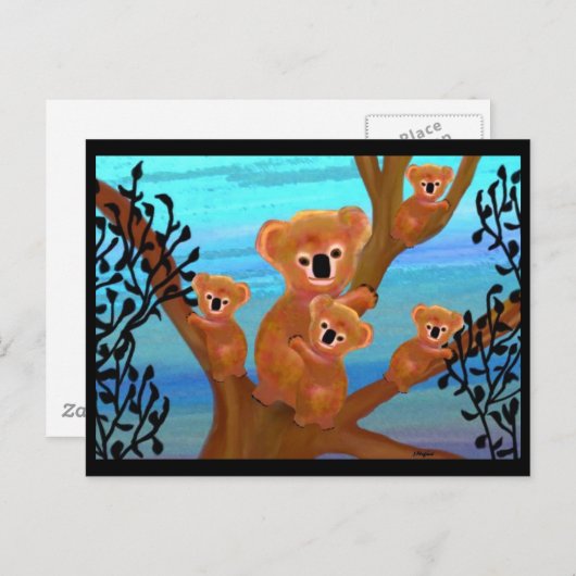 Carte Postale Koala Love (Devant / Derrière)