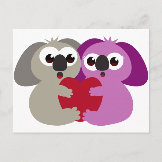 Carte Postale Koala Love (Devant)