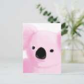 Carte Postale Koala rose (Debout devant)
