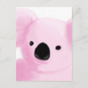 Carte Postale Koala rose