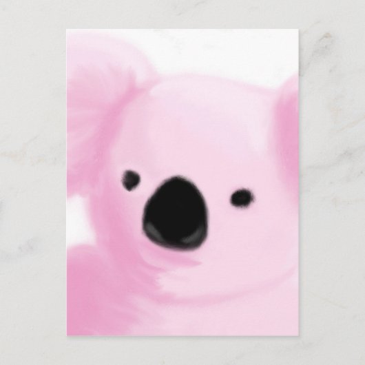 Carte Postale Koala rose (Devant)