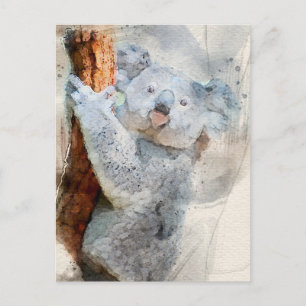 Carte postale Koala Watercolor 2022